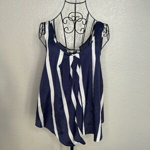 BCBGeneration navy + white striped top